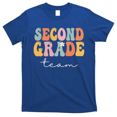 Second Grade Team Retro Groovy Vintage First Day Of School T-Shirt