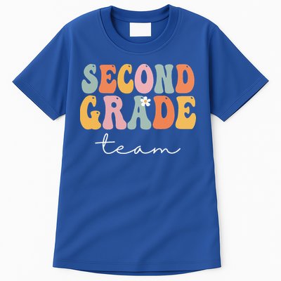 Second Grade Team Retro Groovy Vintage First Day Of School Tall T-Shirt