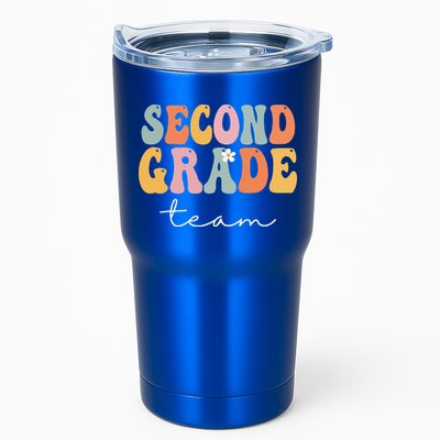 Second Grade Team Retro Groovy Vintage First Day Of School Tumbler