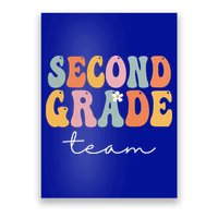 Second Grade Team Retro Groovy Vintage First Day Of School Poster