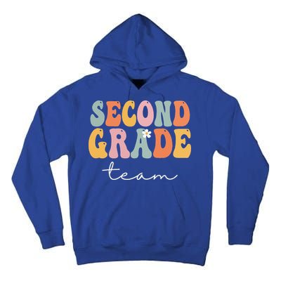 Second Grade Team Retro Groovy Vintage First Day Of School Tall Hoodie