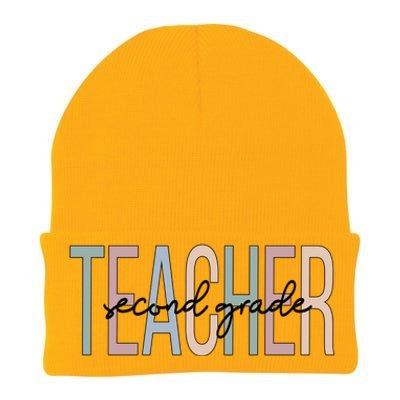 Second Grade Teacher Boho 2Nd Grade Teacher Funny Gift Knit Cap Winter Beanie