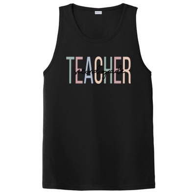 Second Grade Teacher Boho 2Nd Grade Teacher Funny Gift PosiCharge Competitor Tank