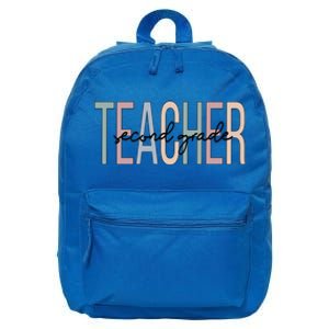 Second Grade Teacher Boho 2Nd Grade Teacher Funny Gift 16 in Basic Backpack