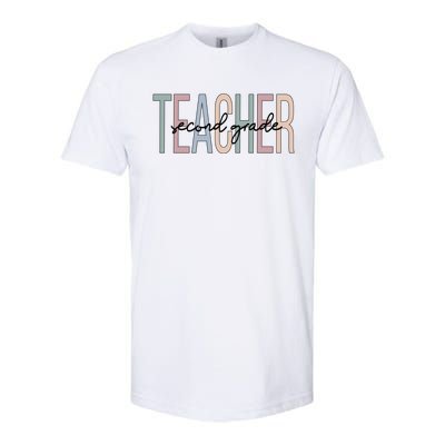 Second Grade Teacher Boho 2Nd Grade Teacher Funny Gift Softstyle CVC T-Shirt