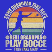 Some Grandpas Take Naps Real Grandpas Play Bocce Ball Cool Gift Kids Sweatshirt