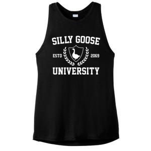 Silly Goose University Ladies PosiCharge Tri-Blend Wicking Tank