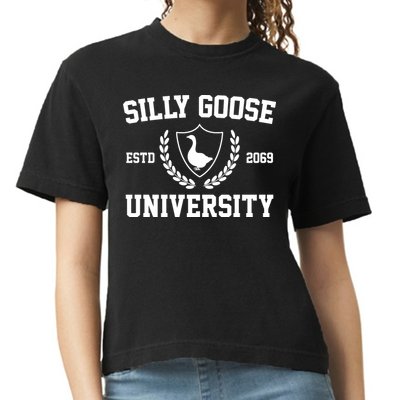 Silly Goose University Comfort Colors Boxy T-Shirt