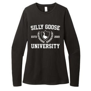 Silly Goose University Womens CVC Long Sleeve Shirt