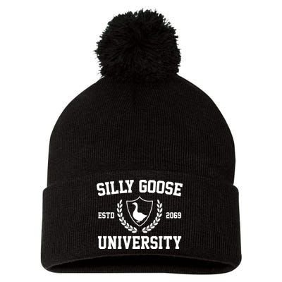 Silly Goose University Pom Pom 12in Knit Beanie