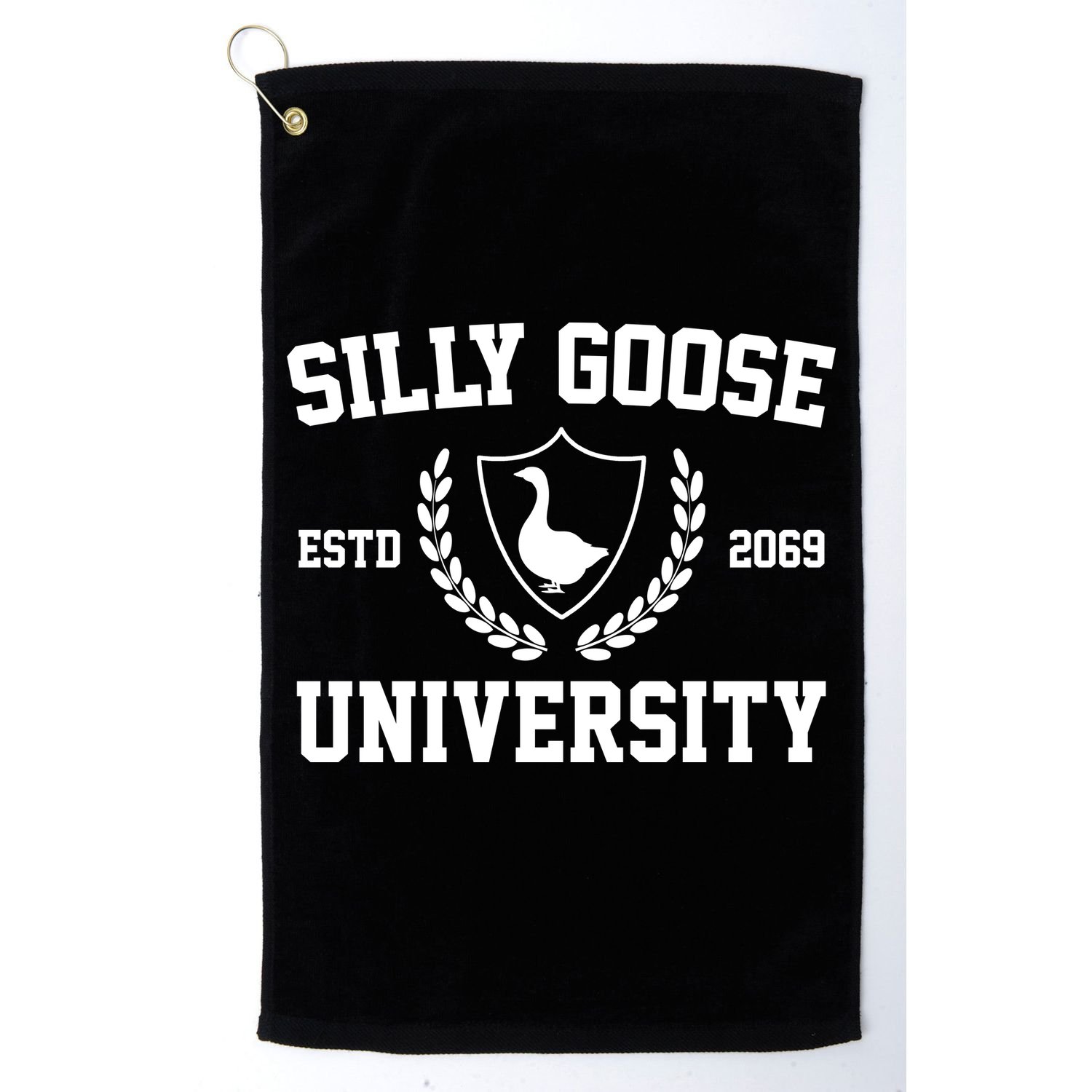 Silly Goose University Golf Towel