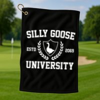 Silly Goose University Golf Towel