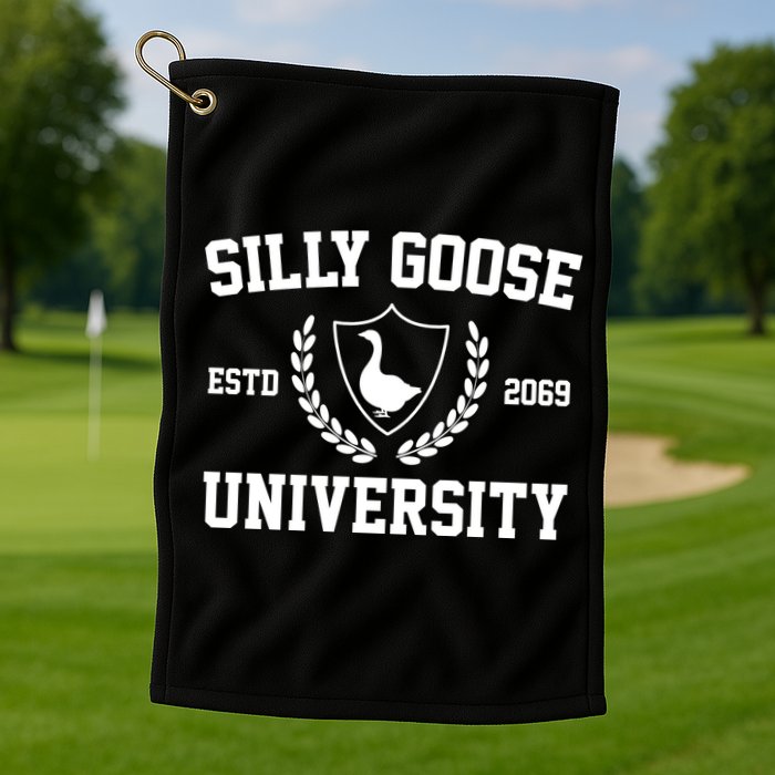 Silly Goose University Golf Towel