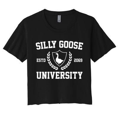 Silly Goose University Crop Top