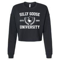 Silly Goose University Cropped Pullover Crew