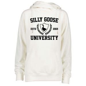 Silly Goose University Womens Funnel Neck Pullover Hood