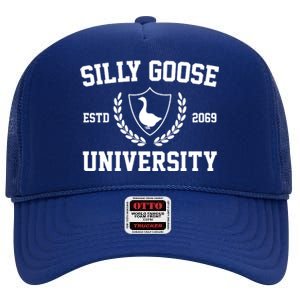 Silly Goose University High Crown Mesh Back Trucker Hat