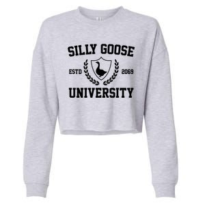 Silly Goose University Cropped Pullover Crew