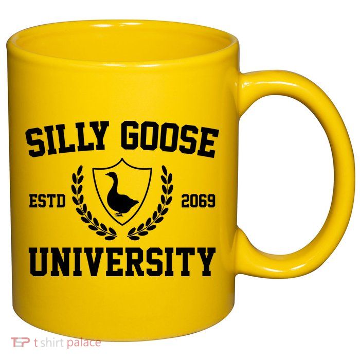 Silly Goose University 11oz C Handle Ceramic Mug