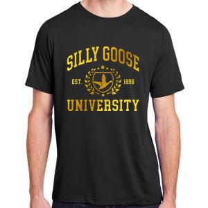 Silly Goose University Meme Funny Adult ChromaSoft Performance T-Shirt