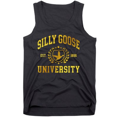 Silly Goose University Meme Funny Tank Top