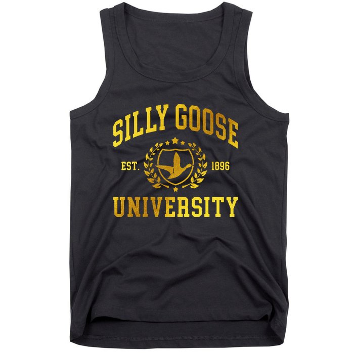 Silly Goose University Meme Funny Tank Top