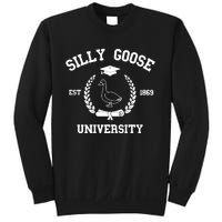 Silly Goose University Funny Bird Lover Silly Goose Meme Sweatshirt