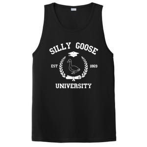 Silly Goose University Funny Bird Lover Silly Goose Meme PosiCharge Competitor Tank