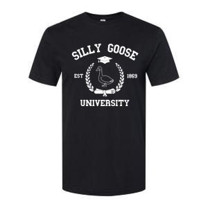 Silly Goose University Funny Bird Lover Silly Goose Meme Softstyle CVC T-Shirt