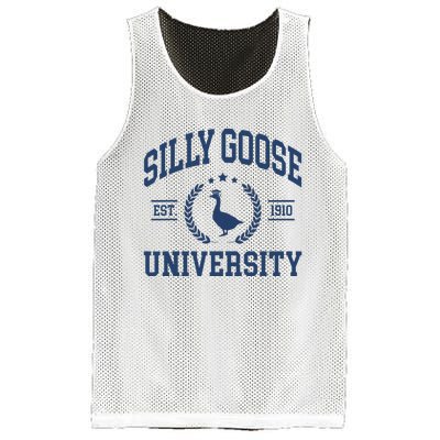 Silly Goose University Funny Goose On The Loose Funny Saying Mesh Reversible Basketball Jersey Tank