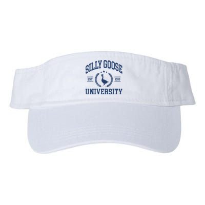 Silly Goose University Funny Goose On The Loose Funny Saying Valucap Bio-Washed Visor