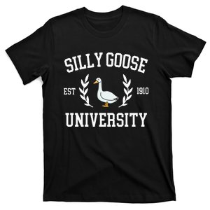 Silly Goose University Funny Goose Meme Costume T-Shirt