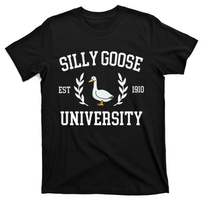 Silly Goose University Funny Goose Meme Costume T-Shirt