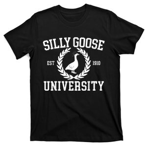 Silly Goose University Silly Goose Funny Meme School Bird T-Shirt