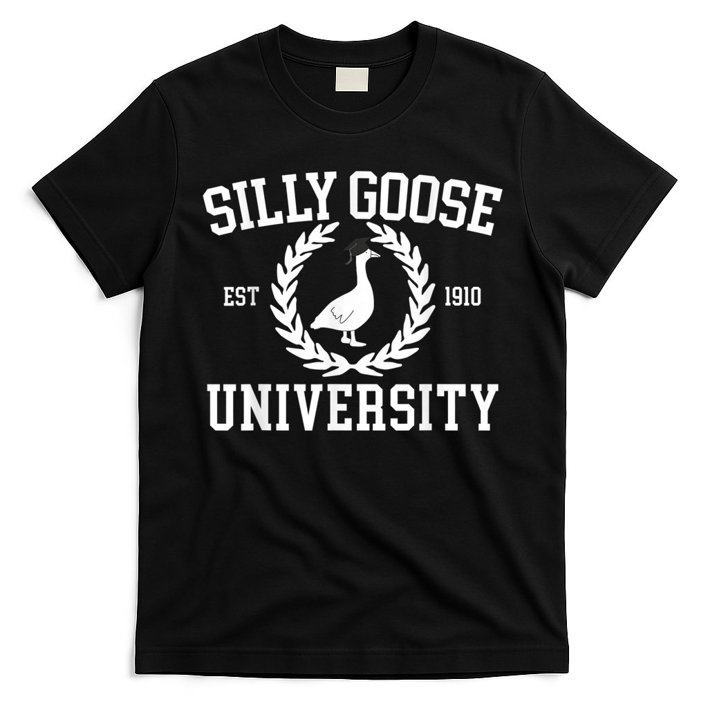 Silly Goose University Silly Goose Funny Meme School Bird T-Shirt