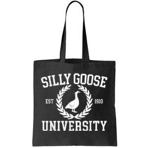 Silly Goose University Silly Goose Funny Meme School Bird Tote Bag