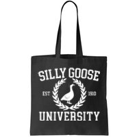 Silly Goose University Silly Goose Funny Meme School Bird Tote Bag