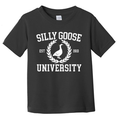 Silly Goose University Silly Goose Funny Meme School Bird Toddler T-Shirt