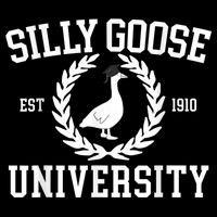 Silly Goose University Silly Goose Funny Meme School Bird Short Acrylic Beanie
