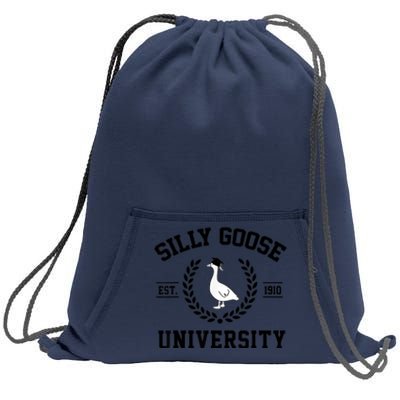 Silly Goose University Silly Goose Funny Meme School Bird Sweatshirt Cinch Pack Bag