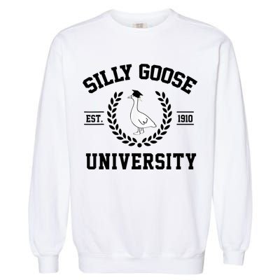 Silly Goose University Silly Goose Funny Meme School Bird Garment-Dyed Sweatshirt