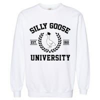 Silly Goose University Silly Goose Funny Meme School Bird Garment-Dyed Sweatshirt