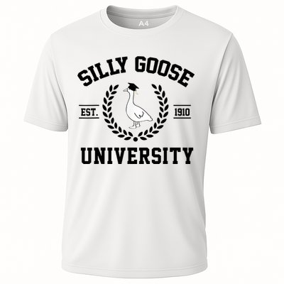 Silly Goose University Silly Goose Funny Meme School Bird Performance Shirt