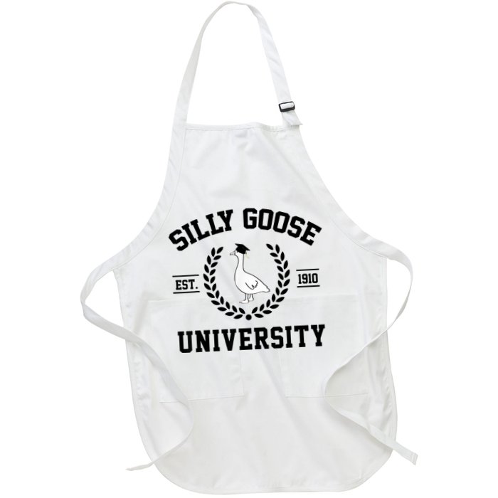 Silly Goose University Silly Goose Funny Meme School Bird Apron