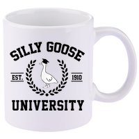 Silly Goose University Silly Goose Funny Meme School Bird 11oz C Handle Ceramic Mug