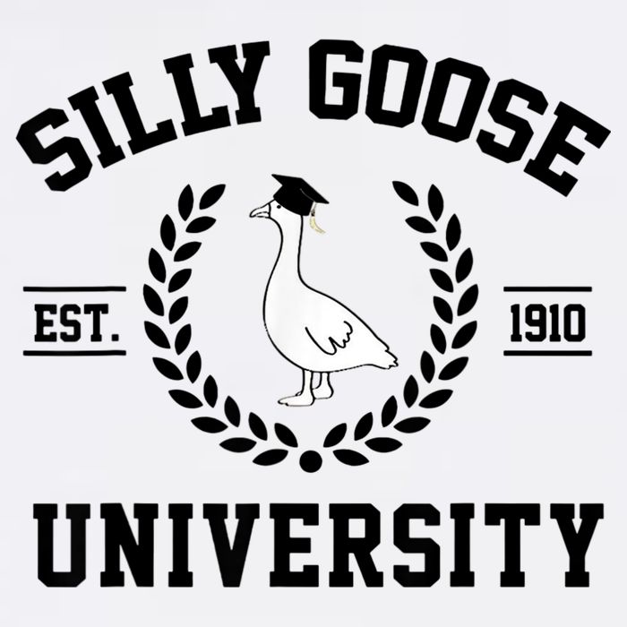 Silly Goose University Silly Goose Funny Meme School Bird Flat Bill Trucker Hat