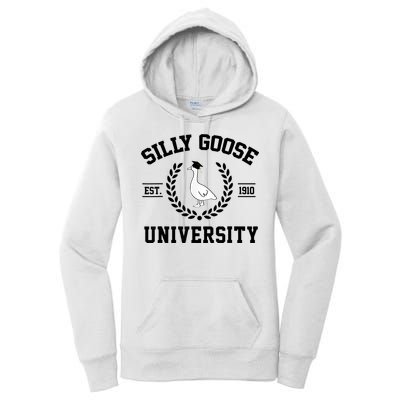 Silly Goose University Silly Goose Funny Meme School Bird Women's Pullover Hoodie