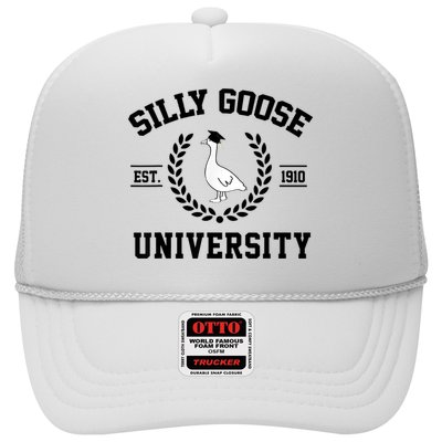 Silly Goose University Silly Goose Funny Meme School Bird Trucker Hat