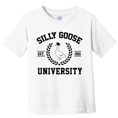 Silly Goose University Silly Goose Funny Meme School Bird Toddler T-Shirt