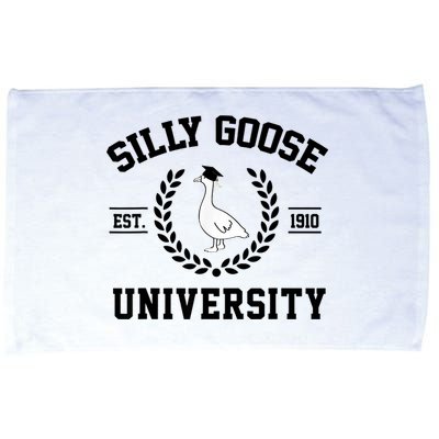 Silly Goose University Silly Goose Funny Meme School Bird Microfiber Hand Towel
